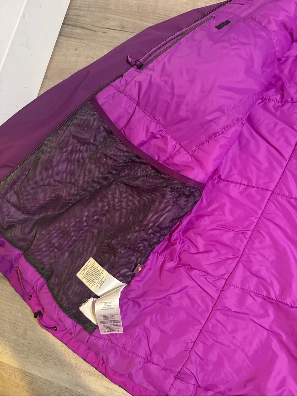 Eddie Bauer Women’s XL Purple Pink Hooded Outdoor Jacket - Picture 6 of 13